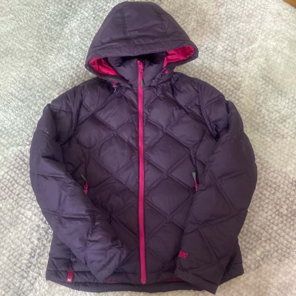 Down filled quilted jacket